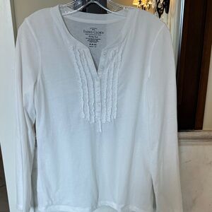 Faded Glory Women's White Button Down Shirt